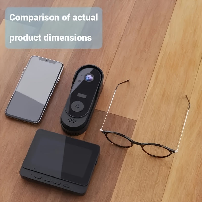 Outdoor Wireless Security Intercom with Display Camera and IP66 Water Resistance