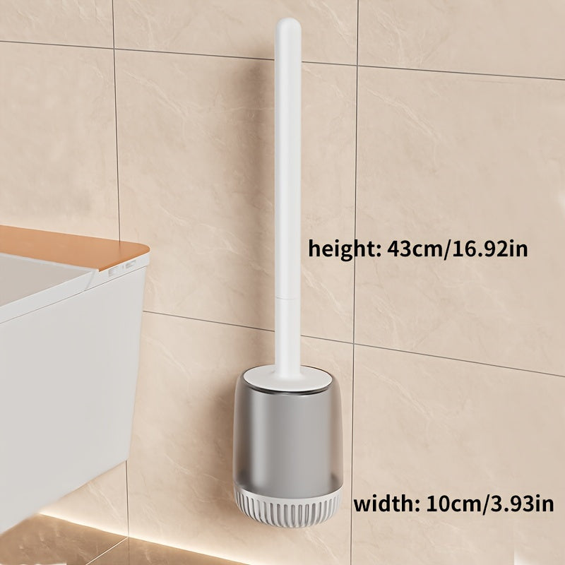 Plastic Toilet Brush Set Wall-Mounted Reusable Cleaning Tool