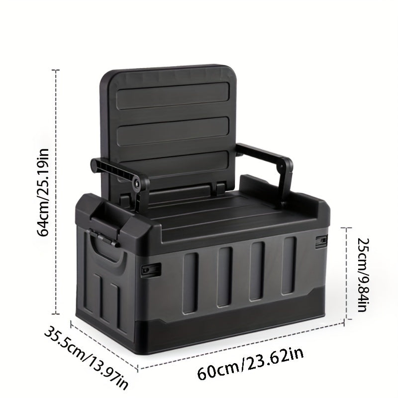 Foldable Car Storage Box Large Capacity Organizer for Clothing Toys Camping Outdoor