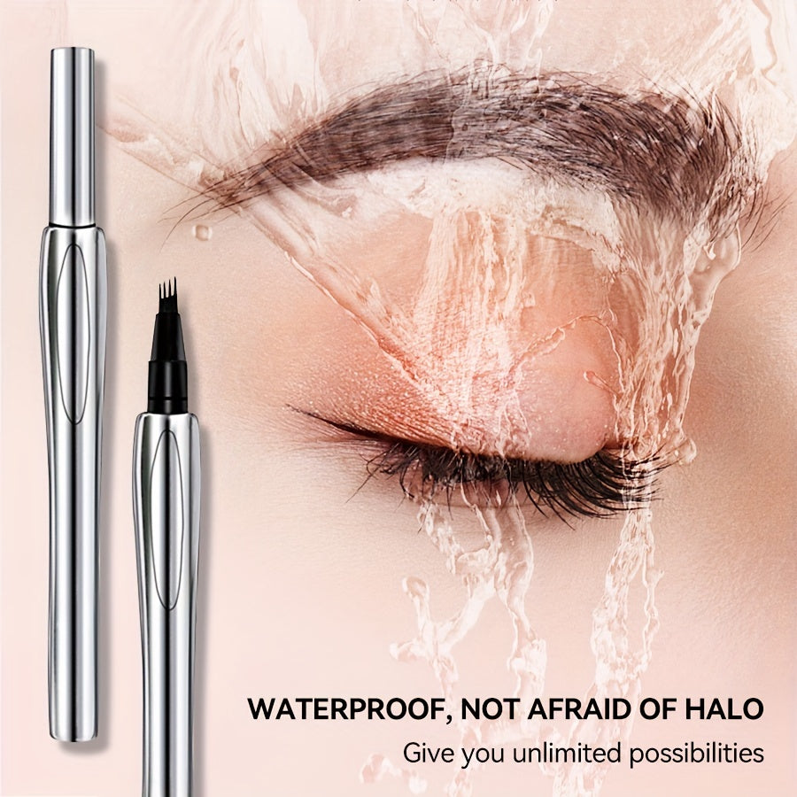 Lápiz de cejas impermeable y resistente al sudor para mujer en 3 tonos de larga duración