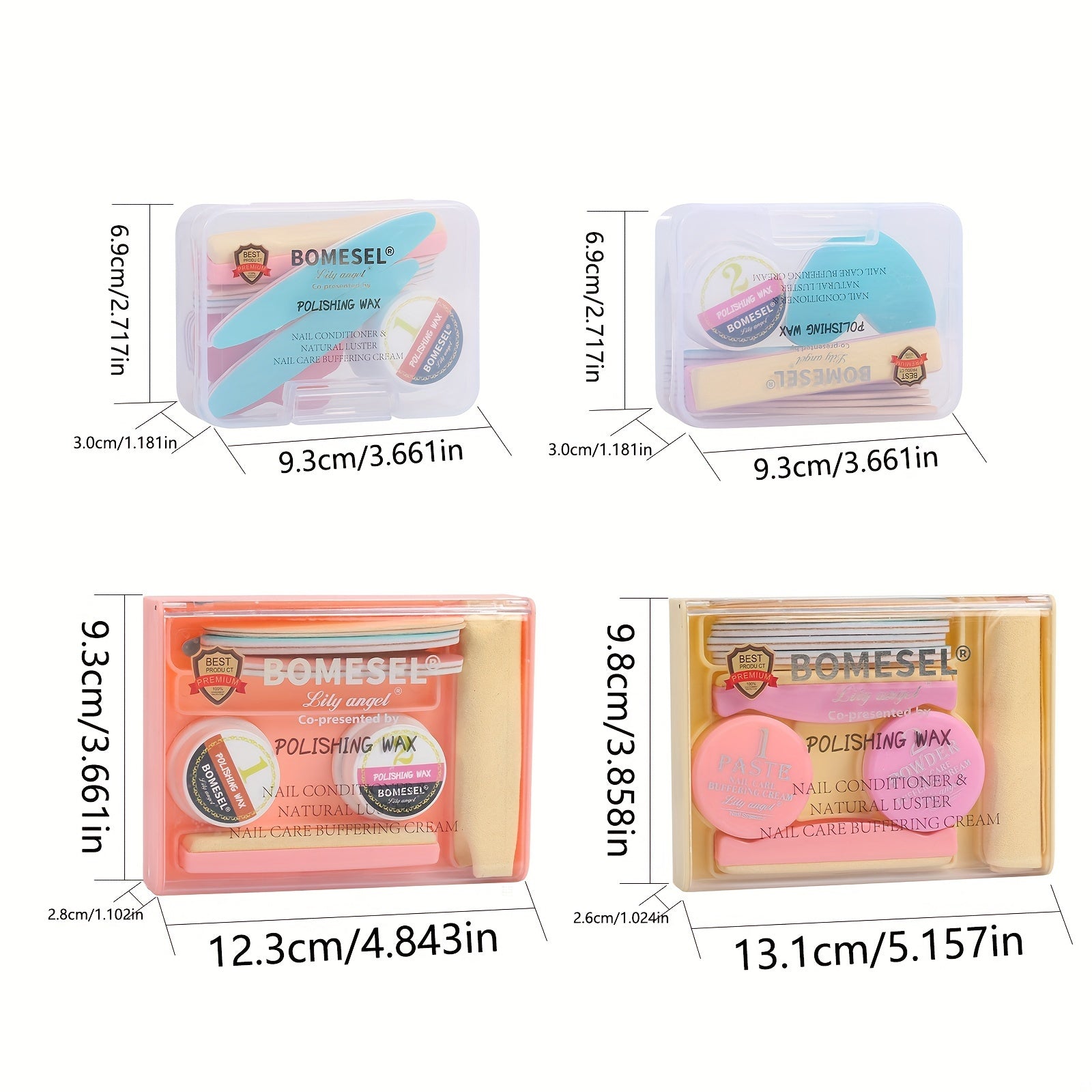 Manicure Set Nail Polishing Tools with Nail Powder Hypoallergenic No Battery