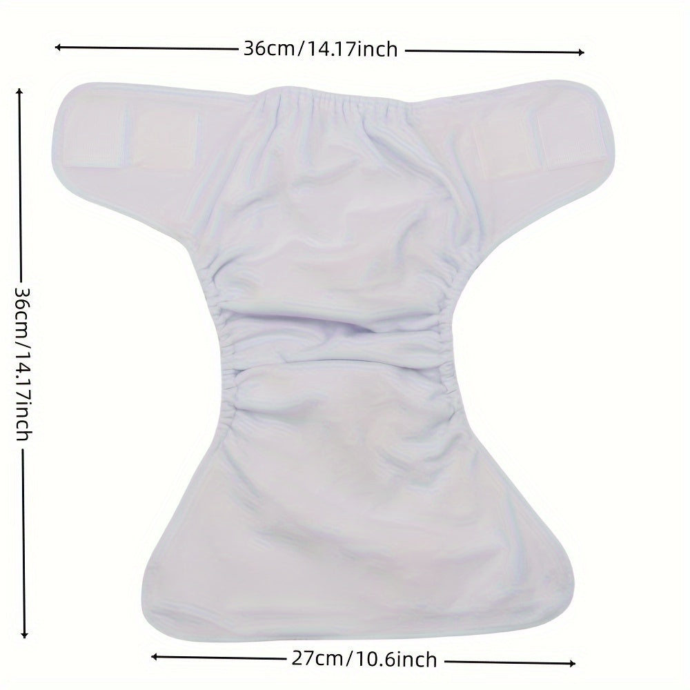 Reusable Cloth Diapers Set for Babies 0-3 Years with 3 Diapers and Inserts