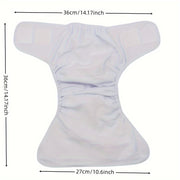 Juego de pañales de tela reutilizables para bebés de 0-3 años con 3 pañales y insertos