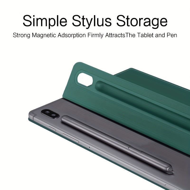 Folio Leather Tablet Case for 12.4-Inch Devices with Pencil Holder Auto Sleep Wake Kickstand Compatibility with SM-X800 X806C T733 T730 T735C T970 T975