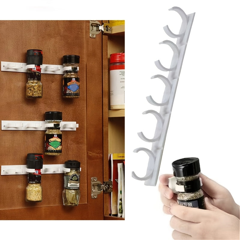 Compact Wall Mount Spice Rack Adjustable Size Kitchen Storage Organizer