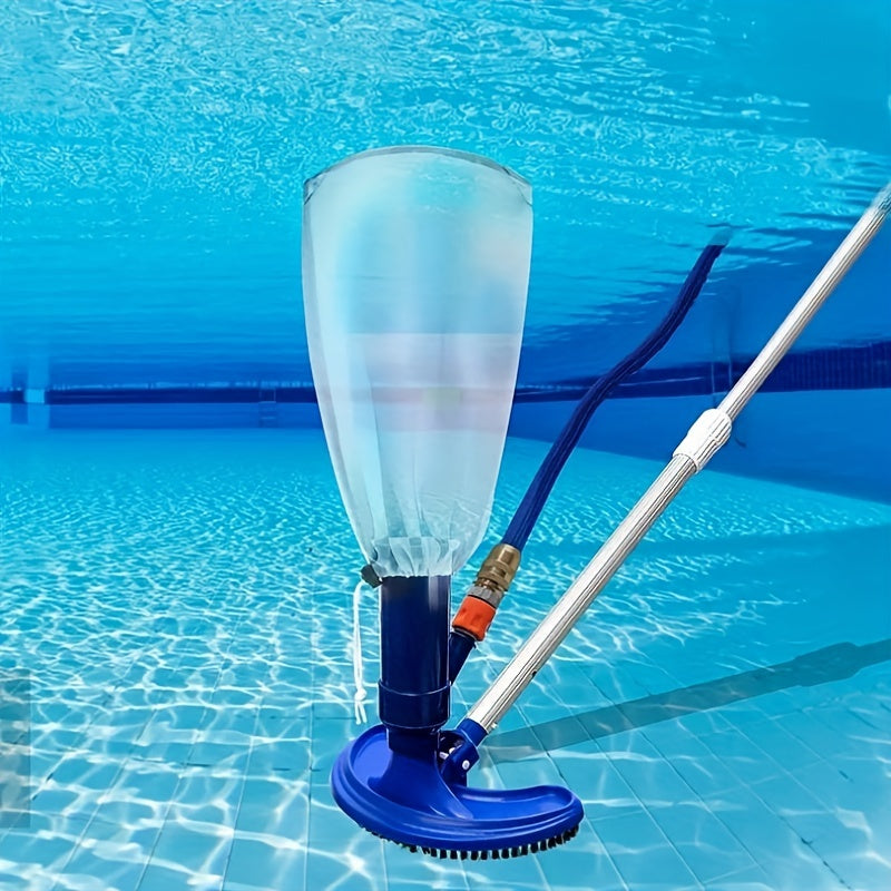 Pool Vacuum Cleaner Tools Set with Suction Head Brush and Spa Fountain for Pool Cleaning
