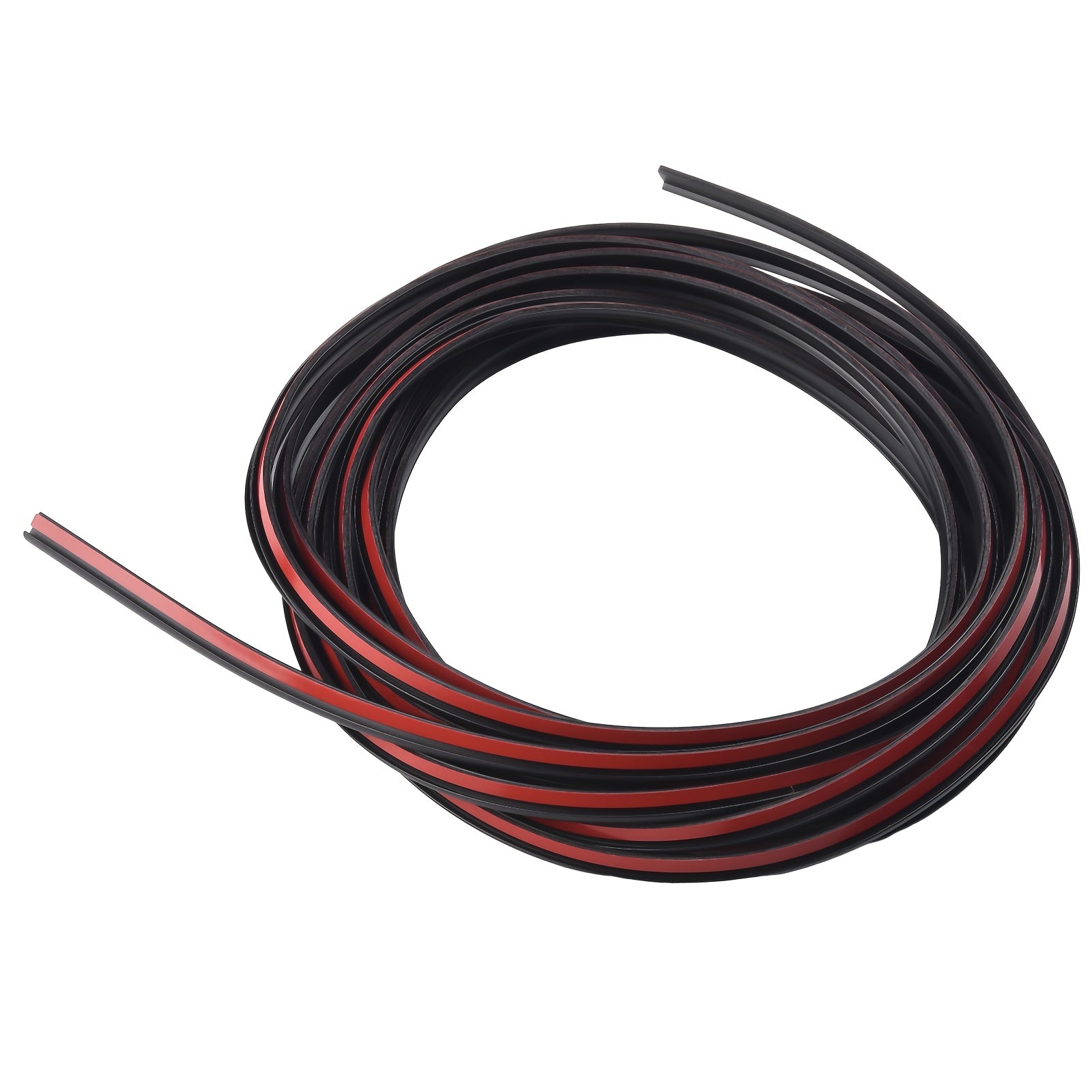 Car Rubber Seal Strip 5m EPDM Weatherproof Shockproof Dustproof Black Red