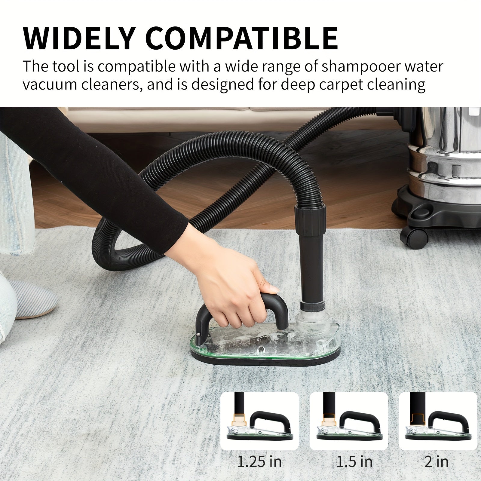 Carpet Stain Remover Tool Attachment for Wet Vacuum Cleaner Deep Pet Rug Cleaning