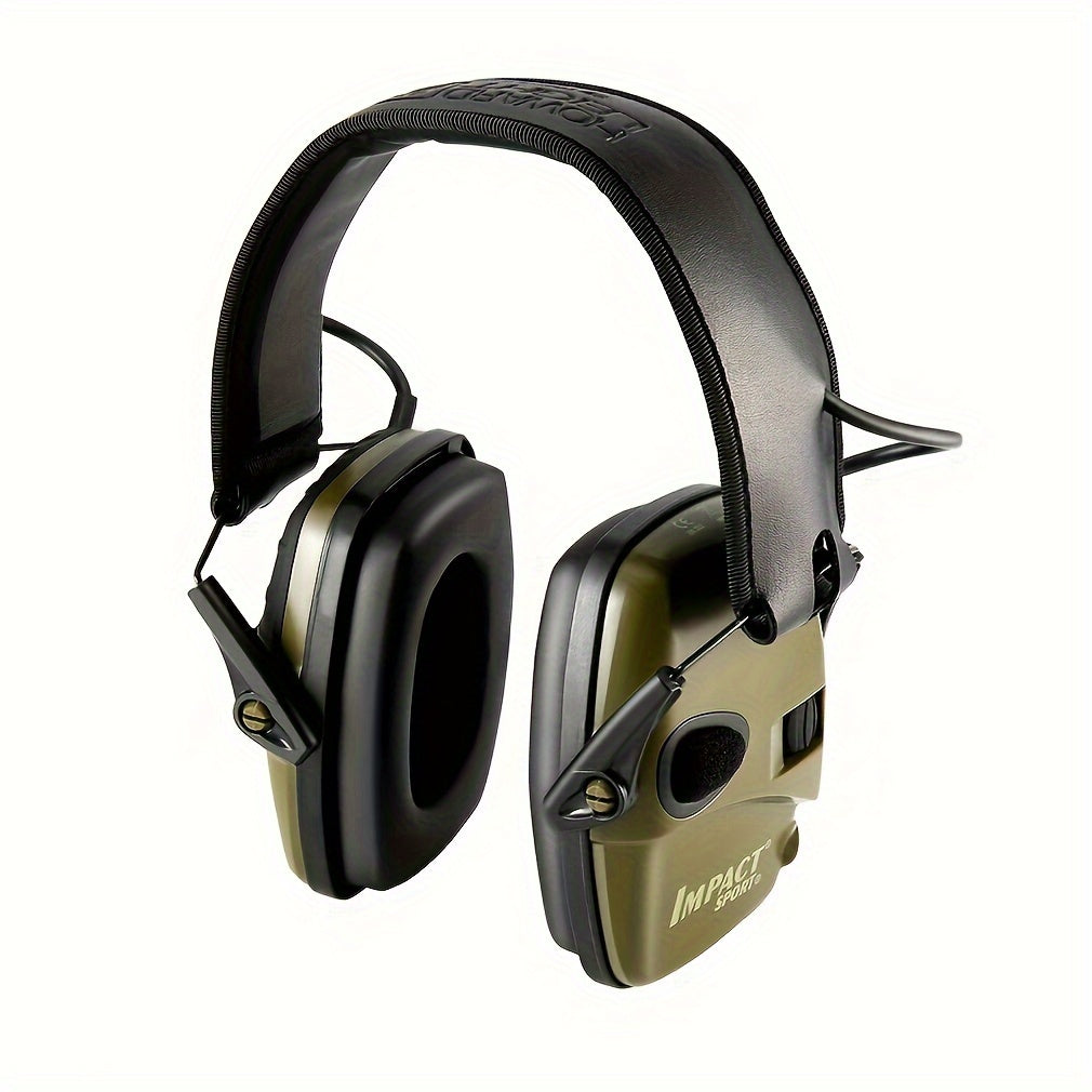 Foldable Head-Mounted Noise-Cancelling Headphones for Ear Protection