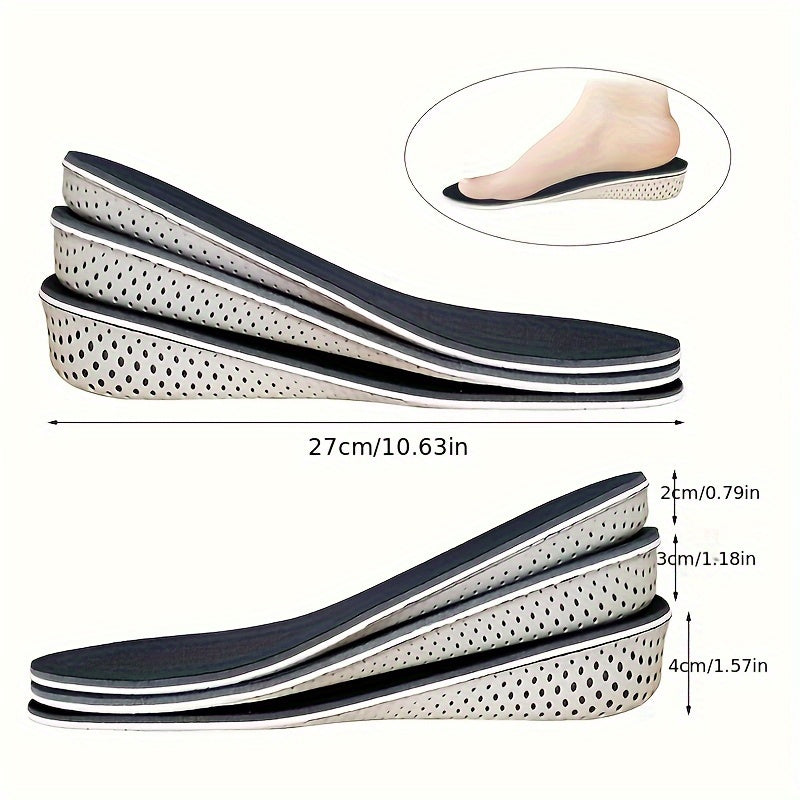 Women Comfort Height Boost Insoles Breathable Warm EVA Arch Support