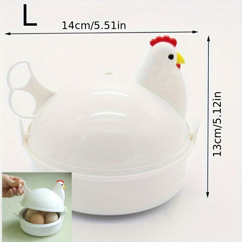 Кастрюля для варки яиц в форме курицы из алюминиевого сплава, прочная, из ПП, идеально подходит для путешествий на автофургоне на открытом воздухе, идеально для мягко или вкрутую сваренных яиц