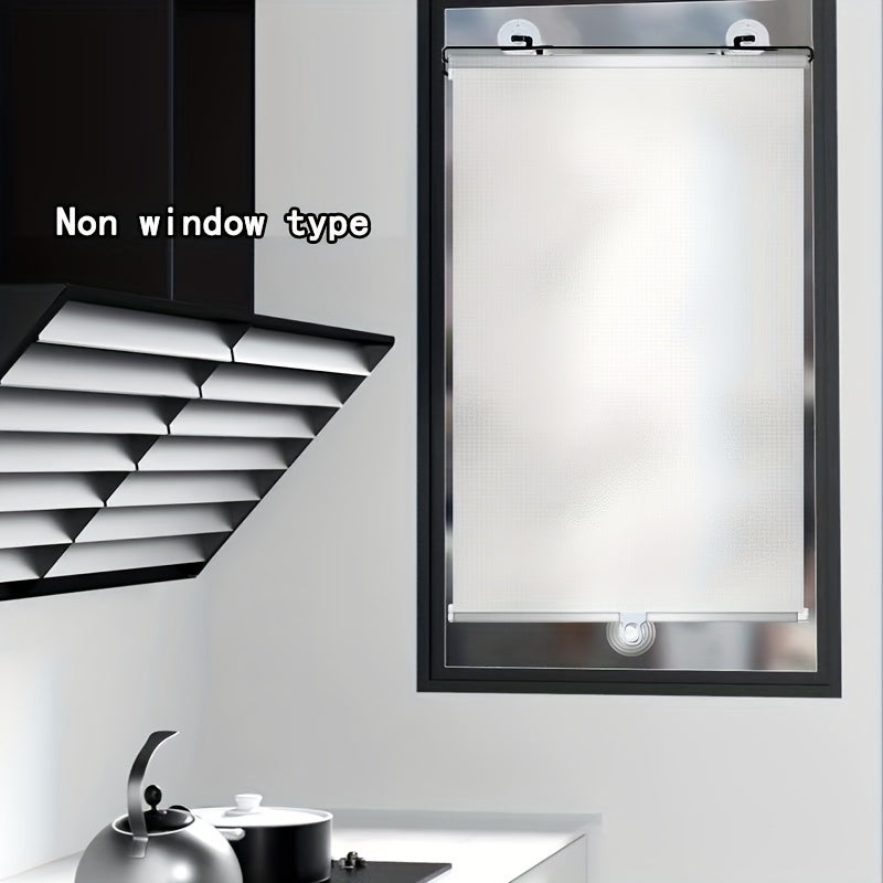 Black PVC Twill Roller Blinds for Windows and Balconies Heat Insulation Non-Perforated