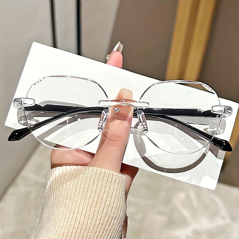 Gafas de lectura unisex con decoración de rhinestones y diseño de borde elegante 4 pares de monturas ligeras +1.0 a +4.0 dioptrías