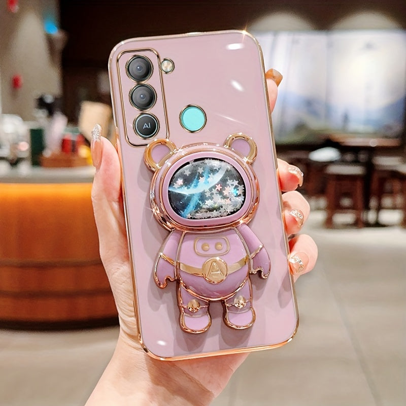 Shockproof TPU Phone Case with Anti-Drop Protection and Built-in Holder for Spark Series Models