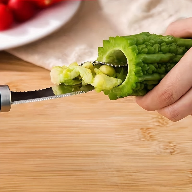Stainless Steel Jalapeno Pepper Corer Sharp Seed Remover Kitchen Gadget