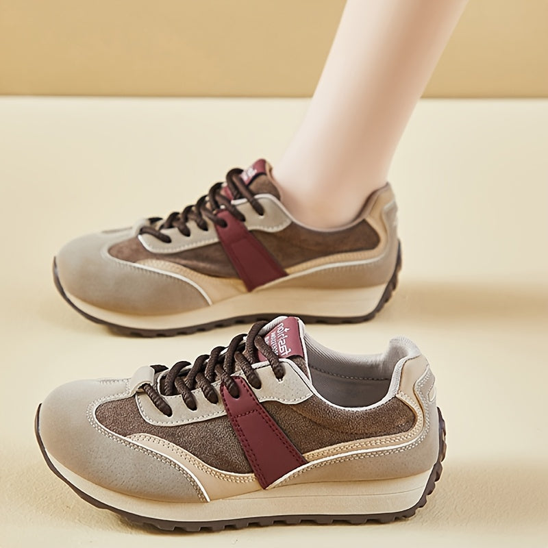 Female Thick Sole Sports Shoes Casual Street Photography