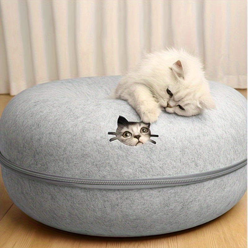 Lightweight Scratch-Resistant Cat Tunnel Bed for All Seasons