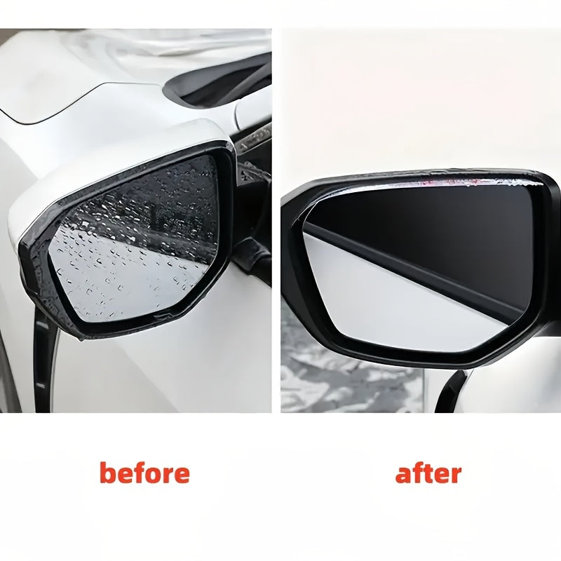 2 dona shaffof avtomobil orqa ko‘zg‘ining yomg‘ir va qor ob-havo uchun yomg‘ir qoplami