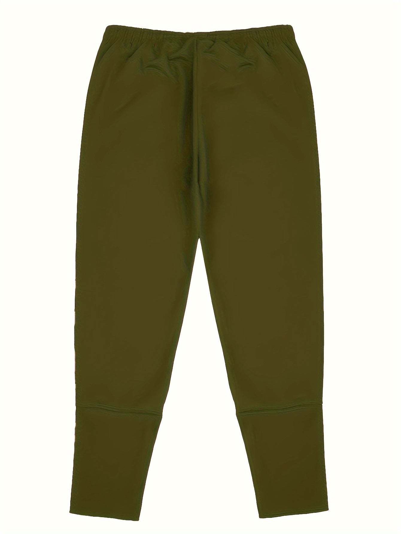 Мужские спортивные штаны с tapered fit, боковыми карманами, регулируемым шнурком, полиэстер, однотонные