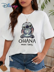 Women's Plus Size Cartoon Print T-Shirt Short Sleeve Round Neck All-Season Comfortable
