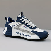 Men's Breathable Lace-Up Sneakers for Outdoor Running and Casual Wear