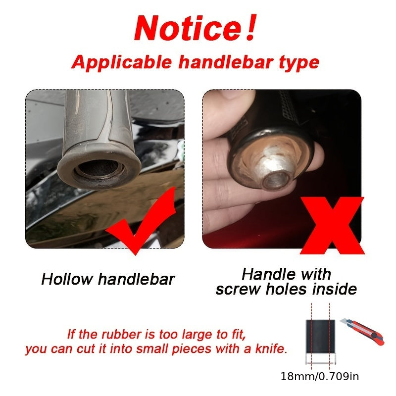 Motorcycle Handlebar End Caps Aluminum Alloy Golden Plug Fit Cruiser Bike