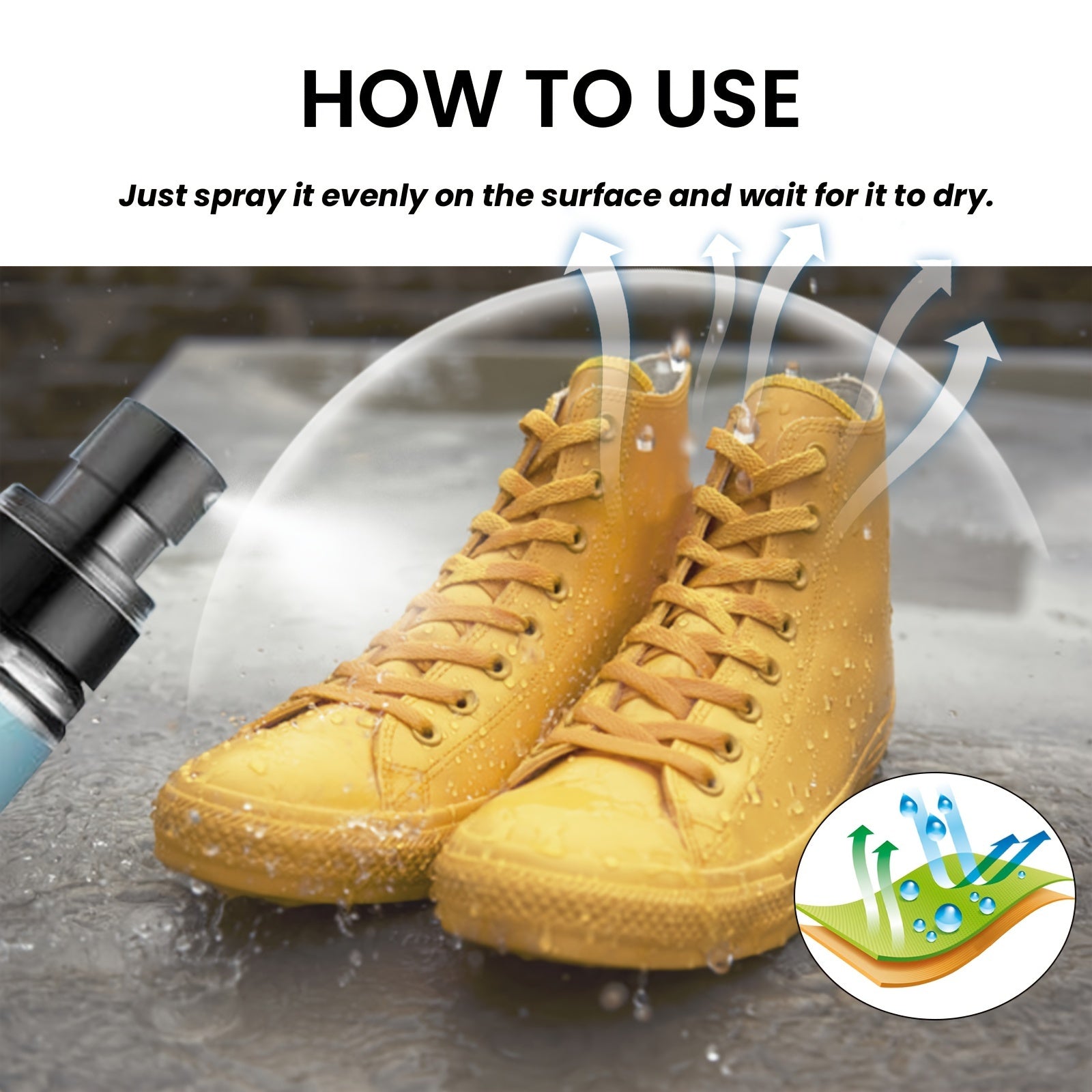Unisex Waterproof Spray 100ml for Jackets Shoes Snow-Resistant Stain Remover
