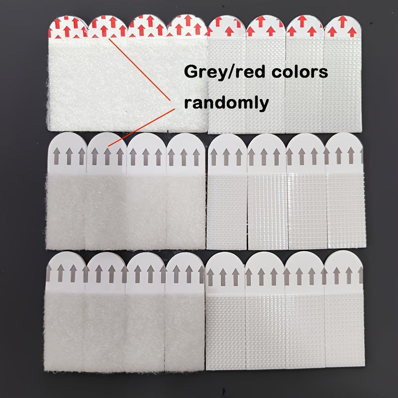 12/24pcs Double-Sided Waterproof Picture Hanging Strips No Drilling