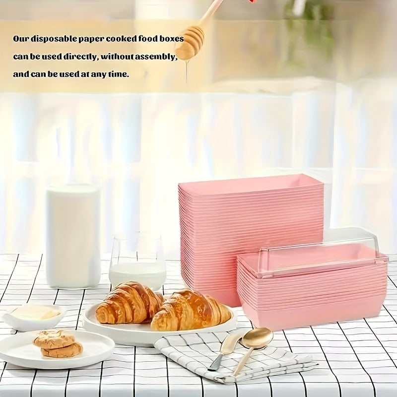 Набор из 100 пластиковых контейнеров для сэндвичей различных размеров для выпечки и на вынос