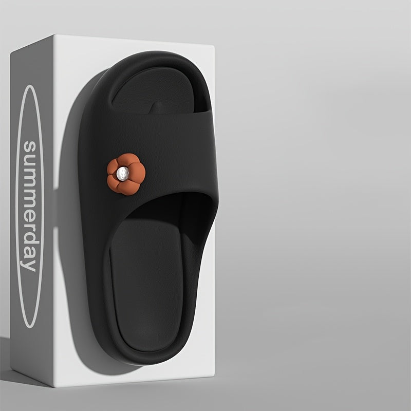 Women's Cotton Casual Slide Sandals Thick Sole Indoor Outdoor Slippers