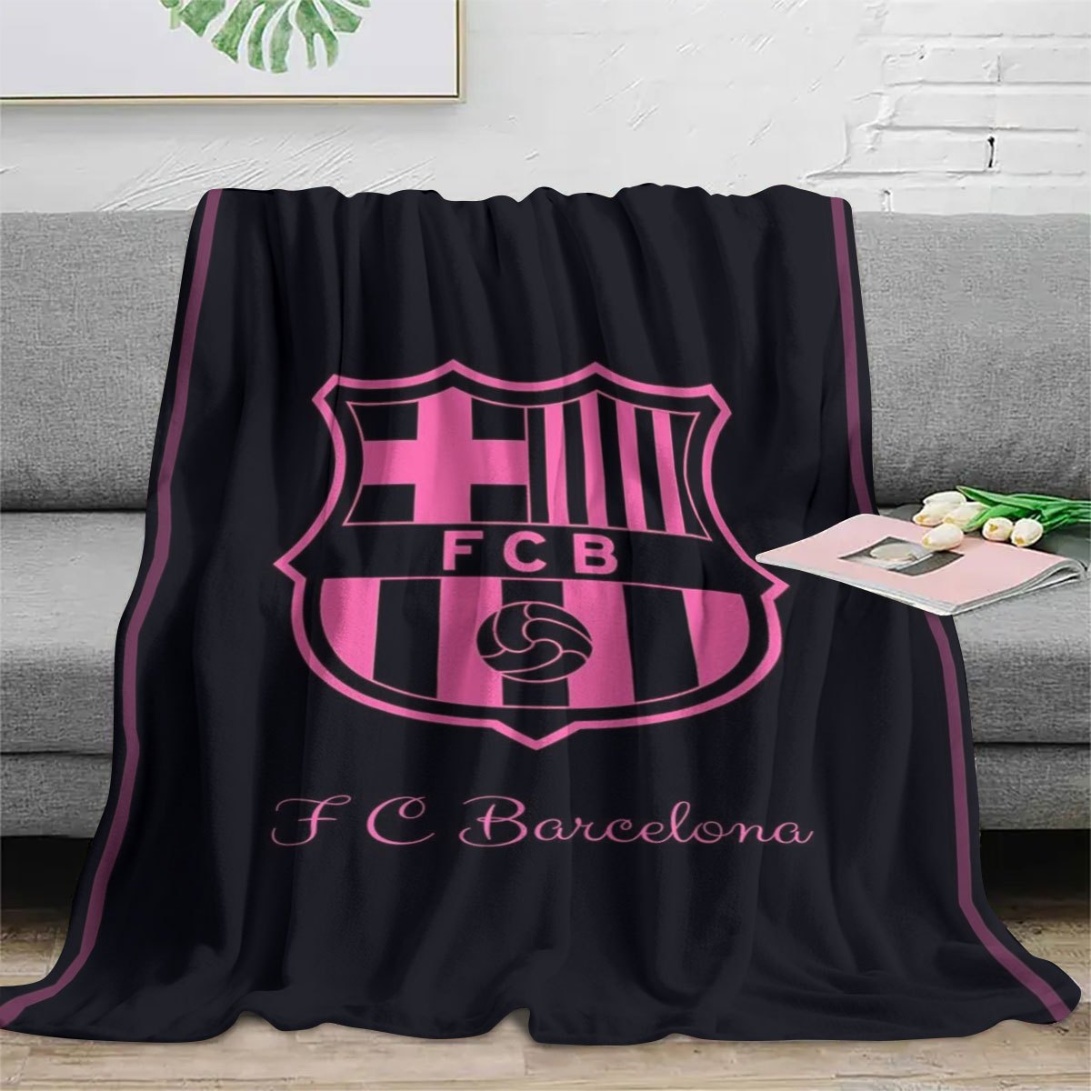 Cozy Fleece Blanket for Fans All-Season Indoor Use