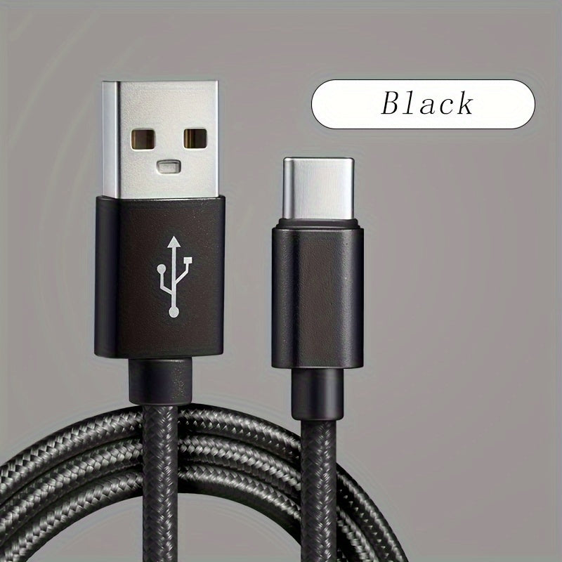 Nylon USB C Charging Cable Fast Charging Data Sync for Smartphones