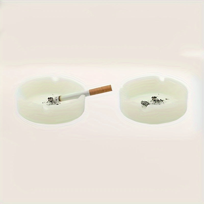 Glow-in-the-Dark Silicone Ashtray Round Shatterproof Fluorescent Home Decor