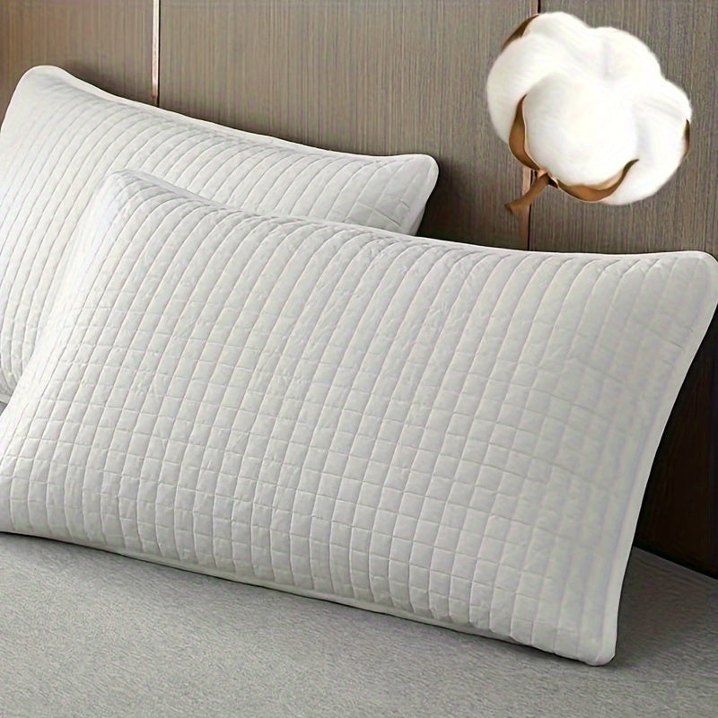 Breathable Quilted Pillow Protector Washable Polyester Anti-Stain Half Pack