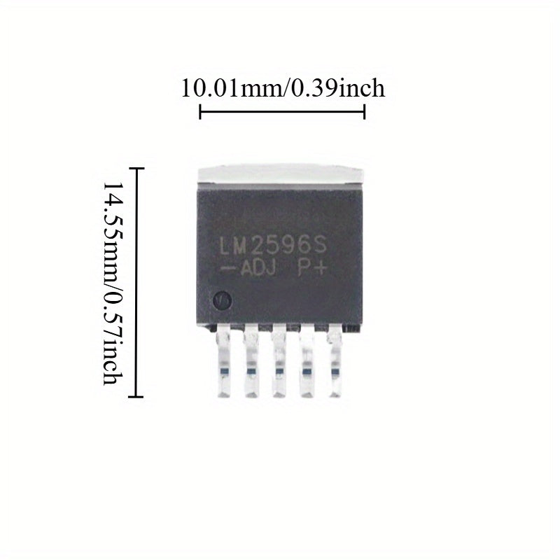 Kit de fuente de alimentación de corriente continua con módulo regulador de voltaje ajustable LM2596S-ADJ de 5 piezas