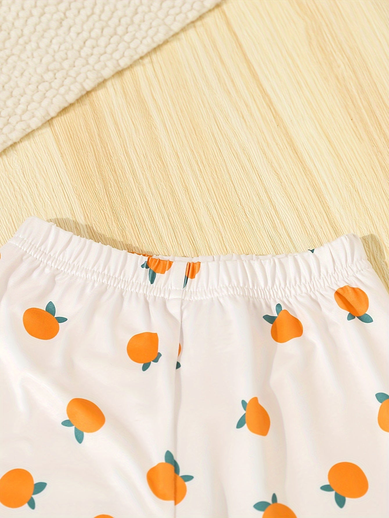 Baby Girl Clothing Set 6 Pieces Knitted Fabric Cartoon Print Casual Outfit for Infants