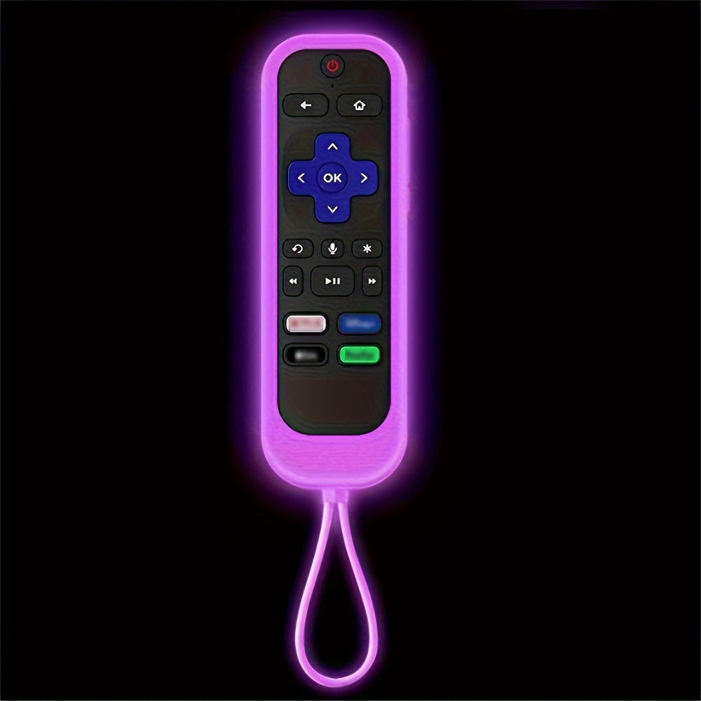 Glow in The Dark Silicone Remote Control Cover for Universal Roku TV Stick Remotes