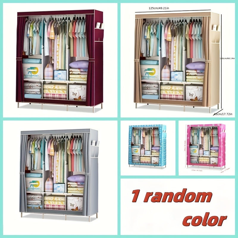 Organizador de armario de acero inoxidable con barras colgantes y ganchos para armario de dormitorio entrada