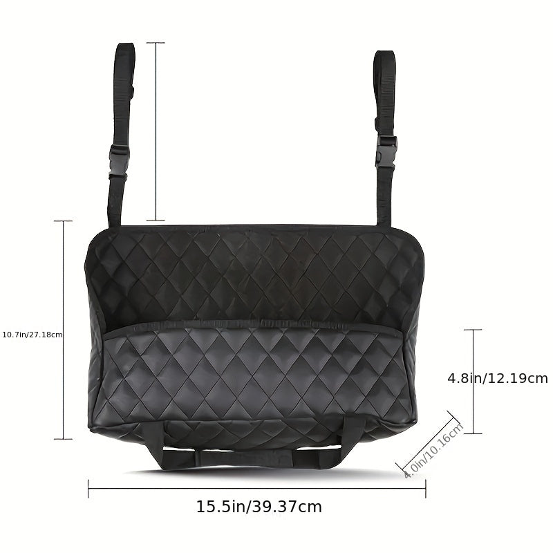 Universal PU Leather Car Seat Gap Storage Pocket Organizer