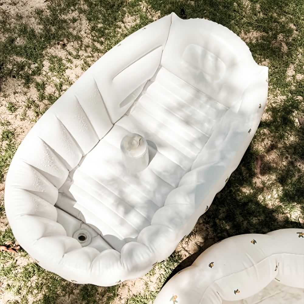 Inflatable Baby Bathtub for Newborns Travel and Outdoor Use