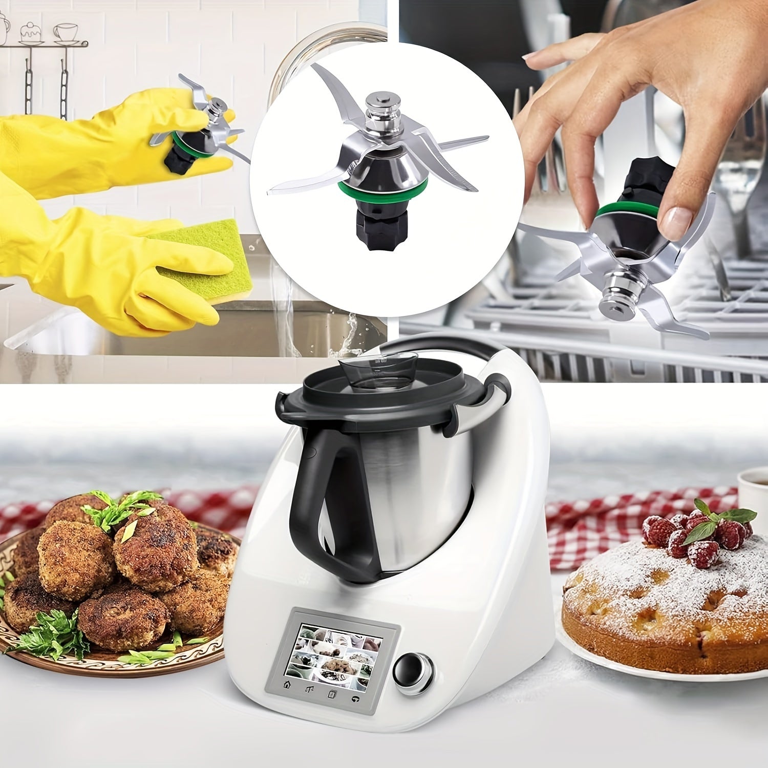 Stainless Steel Replacement Blade for Thermomix TM5 TM6 Mixer Knife