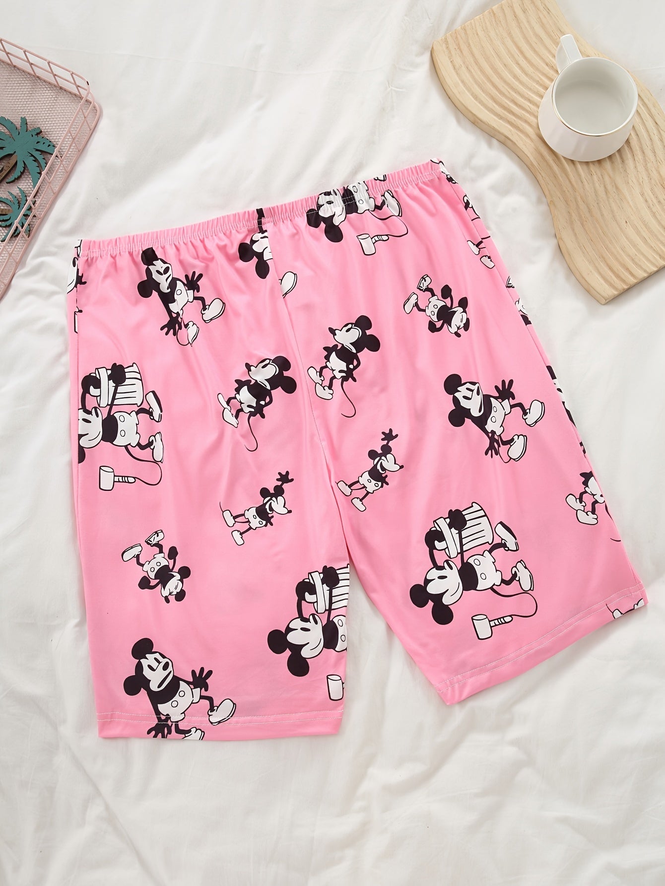 Pack de 4 pantalones cortos de dibujos animados para niñas, algodón suave, verano, casual, para niños pequeños