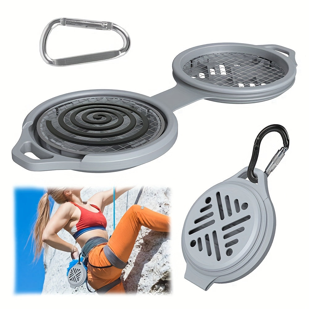 Silicone Mosquito Coil Holder with Windproof Strap for Camping Outdoor