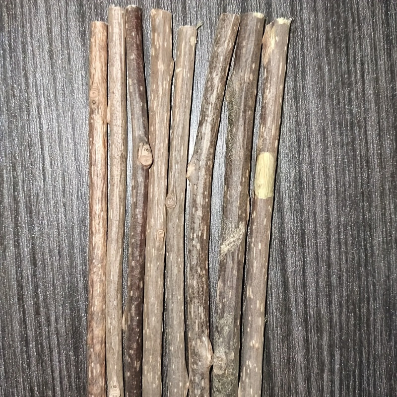 8pcs Natural Wooden Cat Chew Sticks for Teeth Health and Oral Care