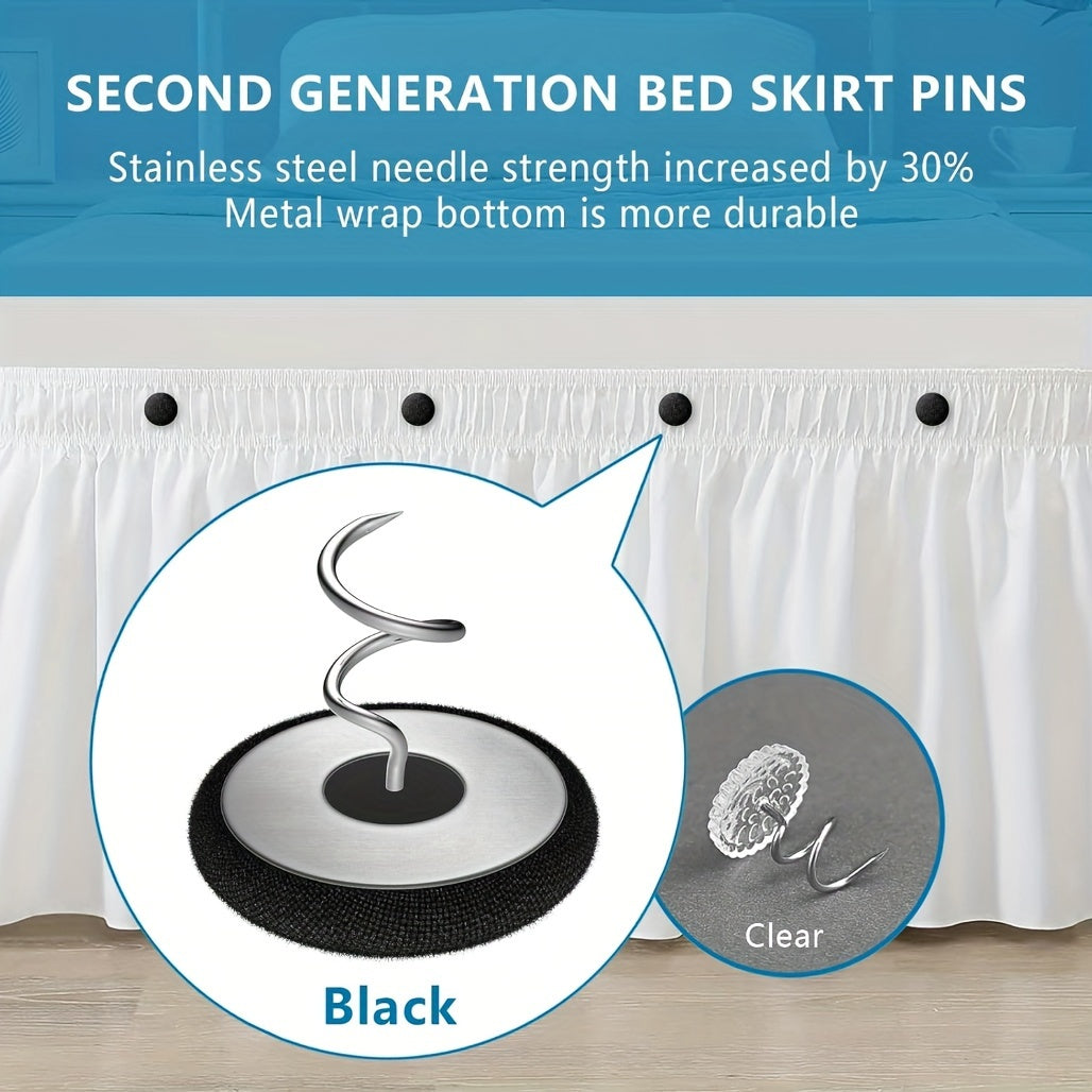 Pack of 20 Linen Covered Button Twist Pins for Upholstery and Home Decor