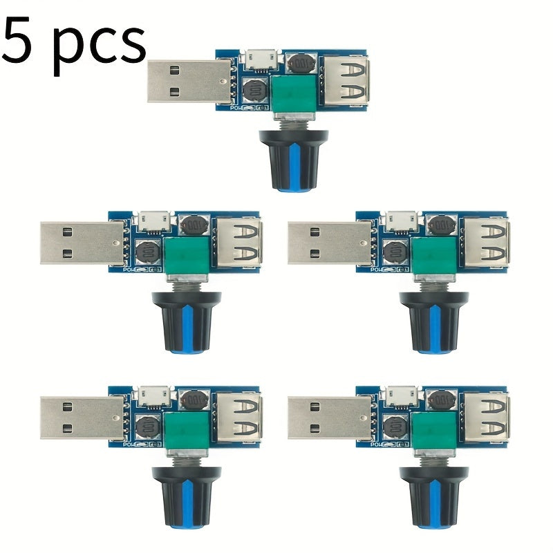 USB Fan Speed Controller for 5V DC Fans Adjustable Quiet Easy to Use