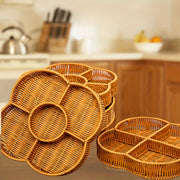 Plastic Fruit Bowl Round Snack and Candy Storage Organizer for Home