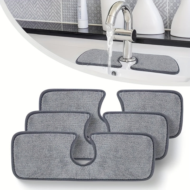 Fast-Drying Microfiber Sink Mat Spill-Proof Moisture-Absorbing Bathroom Pad