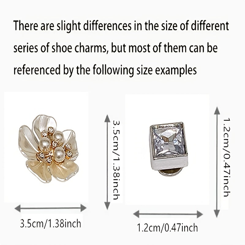 Women's Shoe Jewelry Five-Leaf Flower Starfish Chain with Beads and Ornaments