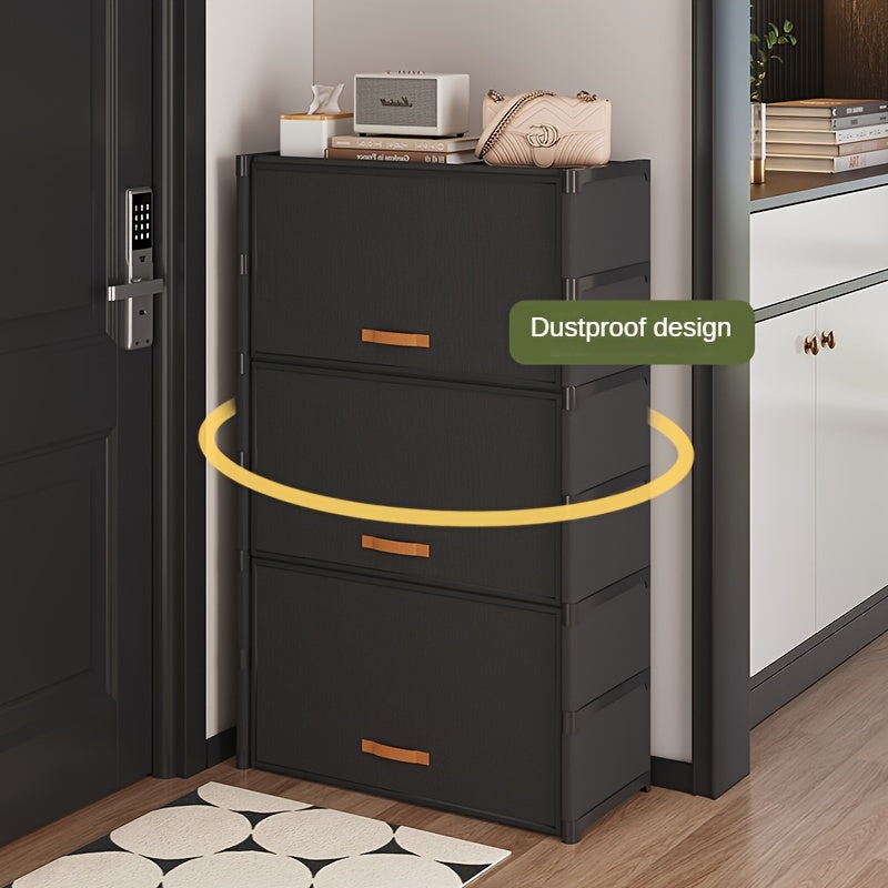 Организуйте свою обувь с легкостью — 5/7-уровневая полка для обуви с пылезащитным чехлом, простая сборка — идеально подходит для хранения дома и в шкафу